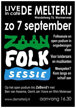 ZaanFolk Sessie 7 september