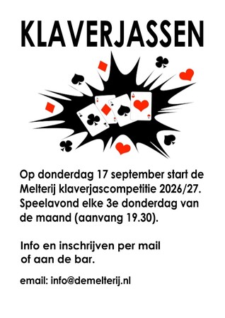Klaverjascompetitie 2026/2027